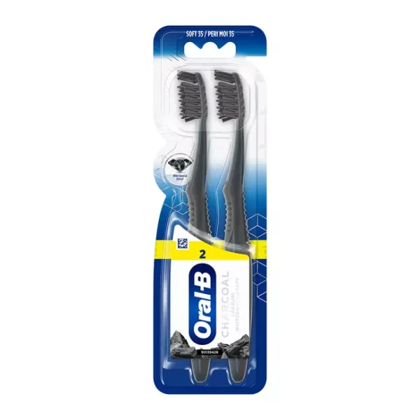 Oral B Οδοντόβουρτσα 3D White Charcoal Duo 35S 1X2
