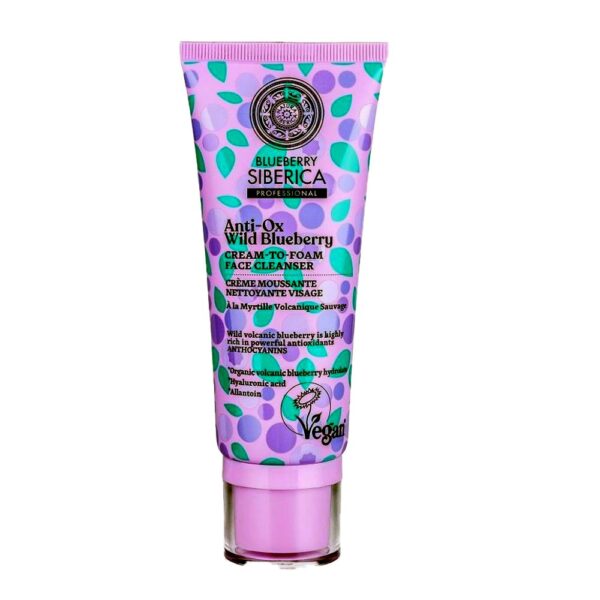Natura Siberica Anti-Ox Wild Blueberry Cream To Foam Face Cleanser 100ml