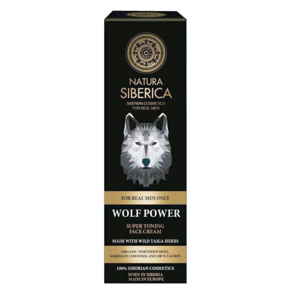 Natura Siberica Men Super Toning Face Cream Wolf Power 50ml