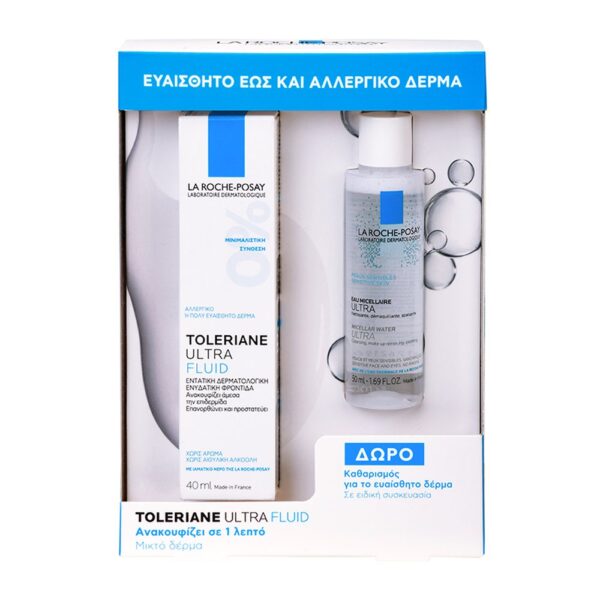 La Roche Toleriane Ultra Fluide Κρεμά Προσώπου 40ml Promo + Eau Michelair Ultra 50ml
