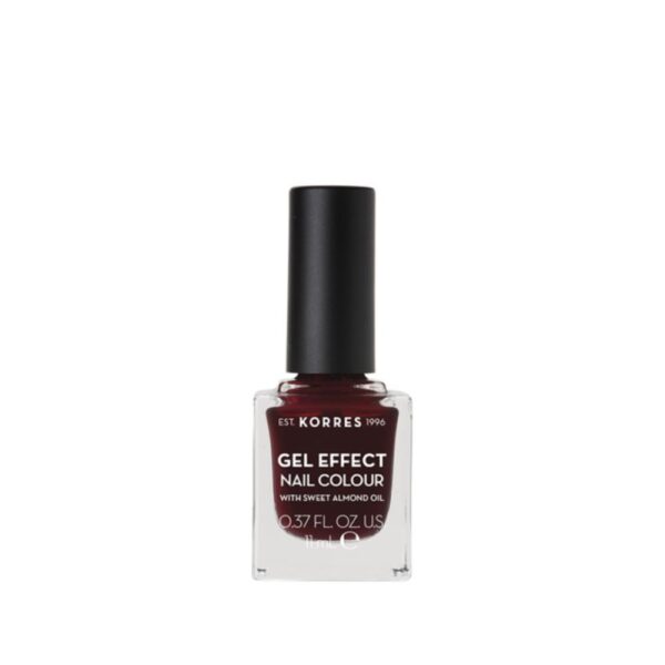 Korres ΑΜυγδαλΈλαιο Βερνίκι Νυχιών 57 Burgundy Red 11ml