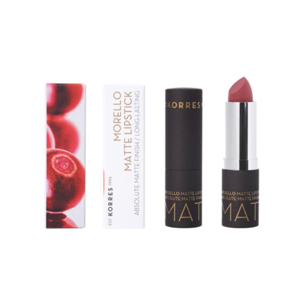 Korres Morello Lipstick Matte 23 Natural Purple Matte - Φυσικό Μωβ