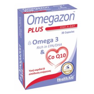 Health Aid Omegazon Plus 30 κάψουλες σε καρτέλες(blister), σε χάρτινο κουτί