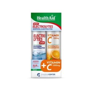 Health Aid Electrolytes Sport Combo pack 20+20 Αναβράζοντα δισκία Vit. C 1000mg πορτοκάλι