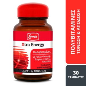 Lanes Πολυβιταμίνες Xtra Energy 30tabs