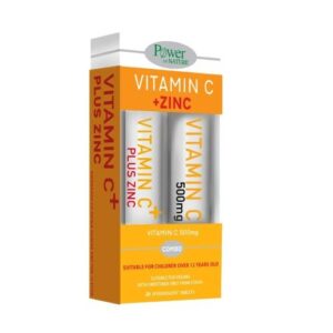 Power Health Promo Zinc Plus Vitamin C, 20eff.tabs & Δώρο Vitamin C 500mg, 20eff.tabs