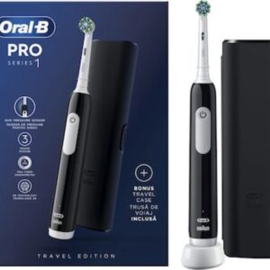 Oral-B Pro Series 1 Ηλεκτρική Οδοντόβουρτσα Black με θήκη ταξιδίου