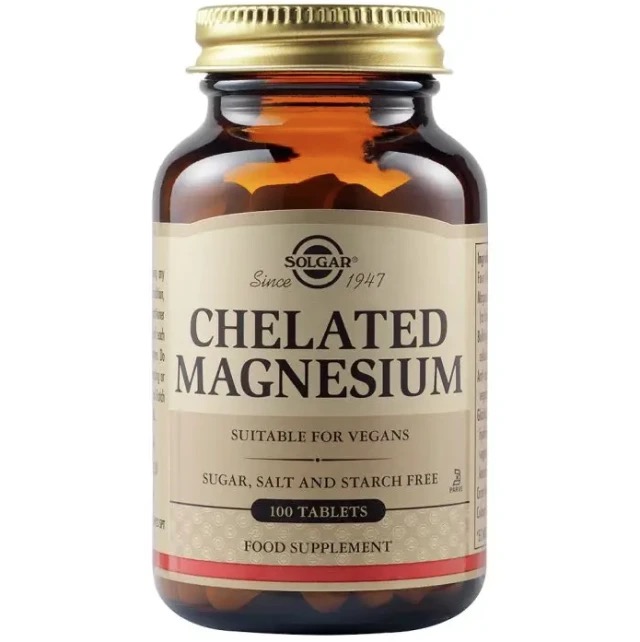 Solgar Chelated Magnesium 100tabs
