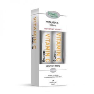 Power Health Combo Vitamin C 1000mg Stevia 20eff.tabs & Δώρο Vitamin C 500mg, 20eff.tabs