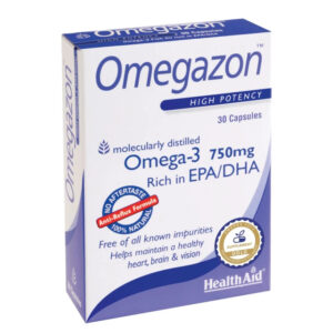 Health Aid Omegazon 30 κάψουλες, σε blister σε χάρτινο κουτί