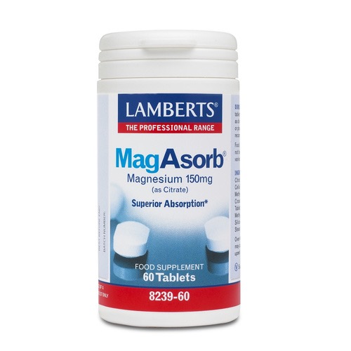 Lamberts Mag Asorb Magnesium 150mg, 60tabs