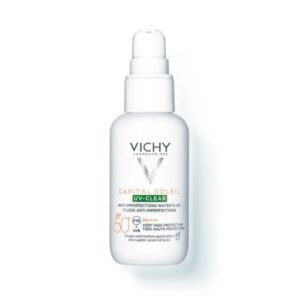 Vichy Capital Soleil UV-Clear SPF50+ Λεπτόρρευστο Αντηλιακό Προσώπου Κατά των Ατελειών & της Λιπαρότητας, 40ml