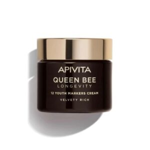 Apivita Queen Bee Longevity Rich Day Cream Πλούσια Βελούδινη Κρέμα Για Δράση Σε 12 Δείκτες Νεότητας, 50ml