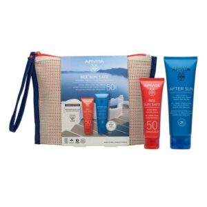 Apivita Promo Bee Sun Safe Hydra Fresh Sun Protection με Hydra Fresh Face Gel-Cream Ενυδατική Κρέμα-Gel Προσώπου SPF50, 50ml & Δώρο After Sun Cool & Sooth Δροσιστική & Καταπραϋντική Κρέμα-Gel για Πρόσωπο & Σώμα, 100ml, 1σετ