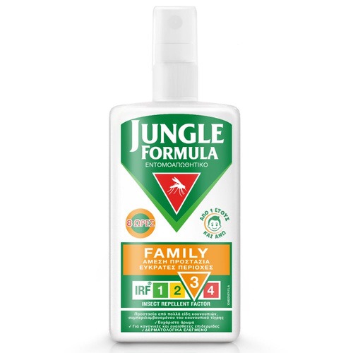Jungle Formula Family Αντικουνουπικό Σπρέι για Προστασία από 1 Έτους, 100ml