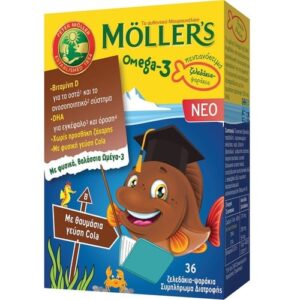 Moller's Omega 3 Ζελεδάκια για Παιδιά με γεύση Cola, 36gummies